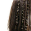 Picture of 100PCS Hair Braid Rings Clips Gold Star and Gold Love Shape Hair Jewelry Ring for Braids Locs Hair Cute Braid Accessories(Gold)