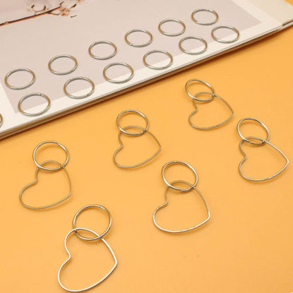 Picture of Silver Braid Rings and Hoops with Pendant for Women and Girls' Hair Accessories