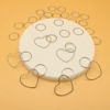Picture of Silver Braid Rings and Hoops with Pendant for Women and Girls' Hair Accessories