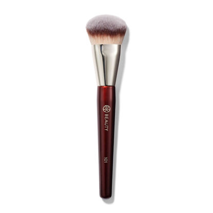 Picture of BK BEAUTY BRUSHES - 101 CONTOURED FOUNDATION BRUSH - Contoured Foundation Brush - Foundation Makeup Brushes - Face Brush For Liquid Or Cream Foundations