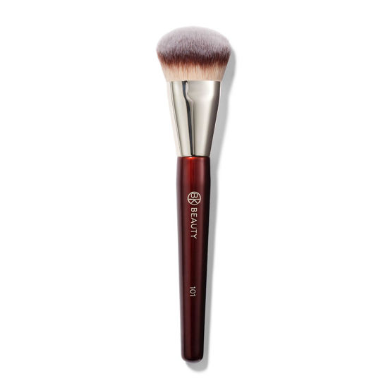 Picture of BK BEAUTY BRUSHES - 101 CONTOURED FOUNDATION BRUSH - Contoured Foundation Brush - Foundation Makeup Brushes - Face Brush For Liquid Or Cream Foundations