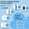 Picture of KevKev Lash Extension Kit 300Pcs Lash Clusters Kit DIY Eyelash Extension Kit with Lash Bond and Seal Eyelash Remover Lash Applicator Wispy Lashes Look Like Extensions (60D+70D+80D, D-10-18mix)