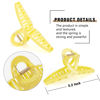 Picture of Big Butterfly Hair Claw Clips - 5.1" Transparent Clips for Women, Larger Size Clear Candy Clips for Girls, Hair Accessories for Long, Thin or Thick Hair (4 Pcs)