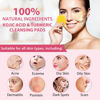 Picture of Turmeric Cleansing Pads for Dark Spots,Turmeric Face Scrub Pads,Turmeric Cleansing Pads,Turmeric Exfoliation Cleansing Pads,Turmeric Pads for Face Dark Spots(120 PCS)
