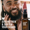 Picture of Every Man Jack Mens Beard Oil - Subtle Aged Bourbon & Sandalwood Fragrance - Deeply Moisturizes and Softens Your Beard and Adds a Natural Shine - Naturally Derived with Shea Butter - 1 fl oz (2 Pack)