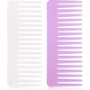 Picture of Large Detangling Comb for Curly, Wet or Dry Hair - Wide Tooth Styling and Shampoo Comb, No Handle (Purple, White)