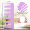Picture of Large Detangling Comb for Curly, Wet or Dry Hair - Wide Tooth Styling and Shampoo Comb, No Handle (Purple, White)