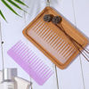 Picture of Large Detangling Comb for Curly, Wet or Dry Hair - Wide Tooth Styling and Shampoo Comb, No Handle (Purple, White)