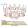 Picture of YOUlDIANZI Queen Crown Birthday Crowns for Women, Birthday Girl Sash, Birthday Tiara for Women Set, Princess Rhinestone Birthday Girl Headband Birthday Gifts for Women, Sweet Happy Accessories