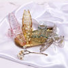 Picture of Big Hair Claw Clips Transparent Candy Color Big Jaw Butterfly Hair Claw Clamp Large Strong Hold Barrette Hair Accessories for Women 4 PCS
