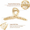 Picture of Big Hair Claw Clips Transparent Candy Color Big Jaw Butterfly Hair Claw Clamp Large Strong Hold Barrette Hair Accessories for Women 4 PCS