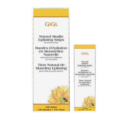 Picture of GiGi Small & Large Muslin Strips 100 Ct Each, 200 Pack