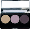 Picture of Pure Ziva Off White, Matte Light Lavender, and Matte Deep Purple Vegan Eyeshadow Trio Palette; Talc, Paraben & Cruelty Free