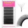 Picture of TDANCE W Eyelash Extensions 6D Premade Fans W Shaped Volume Fans W Lashes Matte Black Lash Extensions(W-6D-0.07-D-8-15mm)