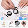 Picture of Born Pretty Chrome Powder Metallic Mirror Auroras Mermaid Pearl Pigment Powder Manicure Nail Art Decoration Sets 2 Boxes
