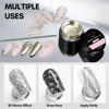 Picture of Makartt Chrome Gel Nail Polish Set: Metallic Gel Nail Polish, Silver and Gold 3D Metal Painting Gel for Nail Art Soak off UV/LED Glossy Mirror Effect Nail Glue Gel for Home Salon DIY Manicure（2pcs）