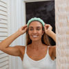 Picture of HitModa Spa Headbands for Washing Face or Facial Makeup Headbands Bubble Skincare Headbands Drunk Elephant Terry Cloth Puffy Headbands for Mask Skin Treatment