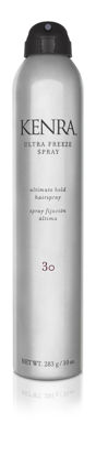 Picture of Kenra Ultra Freeze Spray 30 | Ultimate Hold Hairspray | Long-Lasting, Ultra-Firm Hold | Fast-Drying Formula | Provides Humidity Resistance | High Shine, Flake-Free Finish | All Hair Types | 10 oz