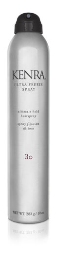 Picture of Kenra Ultra Freeze Spray 30 | Ultimate Hold Hairspray | Long-Lasting, Ultra-Firm Hold | Fast-Drying Formula | Provides Humidity Resistance | High Shine, Flake-Free Finish | All Hair Types | 10 oz