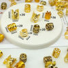 Picture of 100 PCS Loc Jewelry for Hair Dreadlock Accessories Hair Jewelry for Braids Adjustable Gold Hair Cuffs Braiding Hair Rings for women