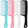Picture of MODENGKONGJIAN 4PCS Wide Tooth Detangling Comb, Large Hair Styling Comb for Curly, Wet, Long Hair (Multi-colored, Polypropylene, Handgrip)