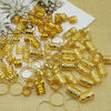 Picture of 100 PCS Gold Dreadlock Loc Accessories Hair Jewelry for Braids Locs Beads Jewelry for Hair Adjustable Cuffs Iron Braiding Hair Rings Decoration for Women and Girls