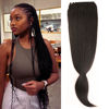 Picture of Leticia Pre sectioned Braiding Hair for Braids Black Braiding Hair Pre stretched Kanekalon Braiding Hair