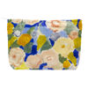 Picture of PAZIMIIK Floral Makeup Bag Large Cotton Zipper Pouch for Purse Travel Canvas Make Up Organizer for Women Cosmetic,Garden Blue