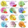 Picture of Valentines Bath Bombs for Women Relaxing with Inspirational Messages, 12 Natural and Organic Bath Bombs with Essential Oils & Skin Moisturizing Shea Butter. Gift for Her, Wife, Girlfriend.