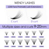 Picture of WENDY Lashes Premade Fans Eyelash Extensions 1200PCS Eyelash Extension 20D Volume Lash Extensions Loose Promade Fans D Curl Mixed 9-20mm Pointed Base Pre Made Lashes(1200PCS-20D-0.07-D, 9-20mm mixed)
