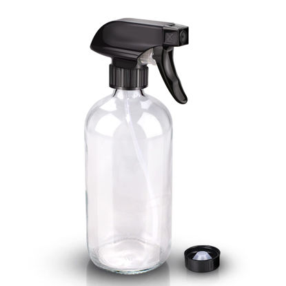 Picture of Wedama Glass Spray Bottles, 16 oz Glass Spray Bottles for Cleaning Solutions and Essential Oils, Refillable Empty Spray Bottle with Adjustable Nozzles for Alcohol, Plant and Hair Care (1 Pack)