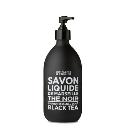 Picture of Compagnie de Provence Savon de Marseille Extra Pure Liquid Soap - Black Tea - 16.9 Fl Oz Glass Pump Bottle