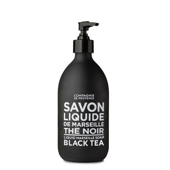 Picture of Compagnie de Provence Savon de Marseille Extra Pure Liquid Soap - Black Tea - 16.9 Fl Oz Glass Pump Bottle