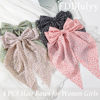 Picture of 4 PCS Premium Hair Bows Claw Clips for Women & Girls in Black - Satin Non-Slip Bow-knot Hair Clips for Thick or Thin Hair, Big Bows