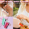 Picture of WK IEASON - Lip Balm Holder Keychain Clip On Lipstick Sleeve Chapstick Sleeve Holder Keychain (Beige/brown/yellow)