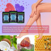 Picture of Wax Beads for Hair Removal 10.5 oz (300 g), Auperwel Hard Wax Beads for Sensitive Skin Brazilian, Face, Bikini, Eyebrow, Legs, Painless Waxing Beads for Women Men, 3 packs Wax Kit with 10 Wax Sticks