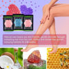 Picture of Wax Beads for Hair Removal 10.5 oz (300 g), Auperwel Hard Wax Beads for Sensitive Skin Brazilian, Face, Bikini, Eyebrow, Legs, Painless Waxing Beads for Women Men, 3 packs Wax Kit with 10 Wax Sticks