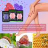 Picture of Wax Beads for Hair Removal 10.5 oz (300 g), Auperwel Hard Wax Beads for Sensitive Skin Brazilian, Face, Bikini, Eyebrow, Legs, Painless Waxing Beads for Women Men, 3 packs Wax Kit with 10 Wax Sticks