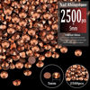 Picture of BELLEBOOST 2500pcs 5mm Resin Rhinestones Bulk, Champagne Flatback Round Jelly Rhinestones Non Hotfix Crystal Gems Large Quantity Wholesale for DIY Crafts Clothes Face Makeup Manicure