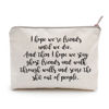 Picture of I Hope We're Friends Until We Die Best Friend Gifts Cosmetic Bag Ghost Friends Birthday Gift for Sister Makeup Case Bestie Makeup Gift Travel Toiletry Bag
