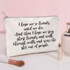 Picture of I Hope We're Friends Until We Die Best Friend Gifts Cosmetic Bag Ghost Friends Birthday Gift for Sister Makeup Case Bestie Makeup Gift Travel Toiletry Bag