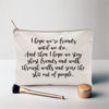 Picture of I Hope We're Friends Until We Die Best Friend Gifts Cosmetic Bag Ghost Friends Birthday Gift for Sister Makeup Case Bestie Makeup Gift Travel Toiletry Bag