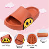 Picture of Sandals for Girls and Boys,Mens Slippers Sandals for Women,EVA Anti-Slip Indoor & Outdoor Kids Slippers Smile Face Open Toe Spa Bath Pool Gym House Casual Shower Shoes(Orange 27/28)