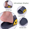 Picture of Sandals for Girls and Boys,Mens Slippers Sandals for Women,EVA Anti-Slip Indoor & Outdoor Kids Slippers Smile Face Open Toe Spa Bath Pool Gym House Casual Shower Shoes(Grey 44/45)