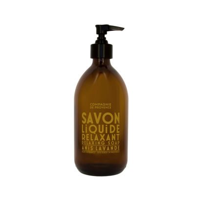 Picture of Compagnie de Provence Savon de Marseille Apothicare Liquid Soap, Anise Lavender, 16.7 Fl Oz Glass Pump Bottle