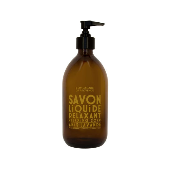 Picture of Compagnie de Provence Savon de Marseille Apothicare Liquid Soap, Anise Lavender, 16.7 Fl Oz Glass Pump Bottle