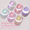 Picture of Born Pretty Cat Magnetic Eye Gel Nail Polish, Mermaid Aurora Holographic Pink Blue Green Yellow Gel Polish, Soak Off U V LED Gel Polish Nail Art Design Manicure Salon DIY Home 7ML 6PCS