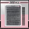 Picture of DIY Lash Extension Kit 300 Pcs Lash Clusters D Curl, Mix Eyelash Clusters Individual Lashes Kit Lash Bond And Seal Lash Remover Eyelash Brush Lash Tweezer Self Apply At Home(30D-9-18mix Kit)