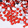 Picture of 1000 Pieces SS20 5mm Flatback Rhinestones Clear Glass Round Gems Crystals for Nail Art DIY Crafts Clothes Shoes Bags （Light Red）