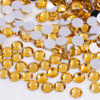 Picture of 3000 Pieces SS6 2mm Flatback Rhinestones Clear Glass Round Gems Crystals for Nail Art DIY Crafts Clothes Shoes Bags （Golden Yellow）